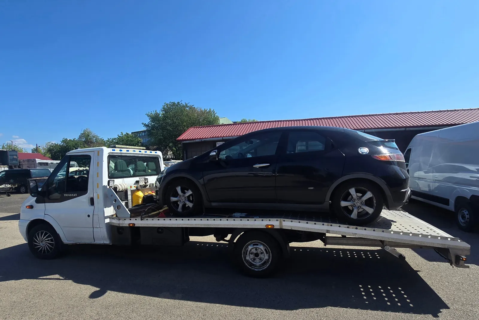Honda Civic autószállítás Gödöllőről Budapestre önindító meghibásodás miatt